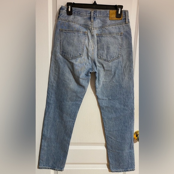 Aritzia Denim Forum Ex Boyfriend High Waist Button-fly Distressed Jeans Size 26 - Picture 6 of 11